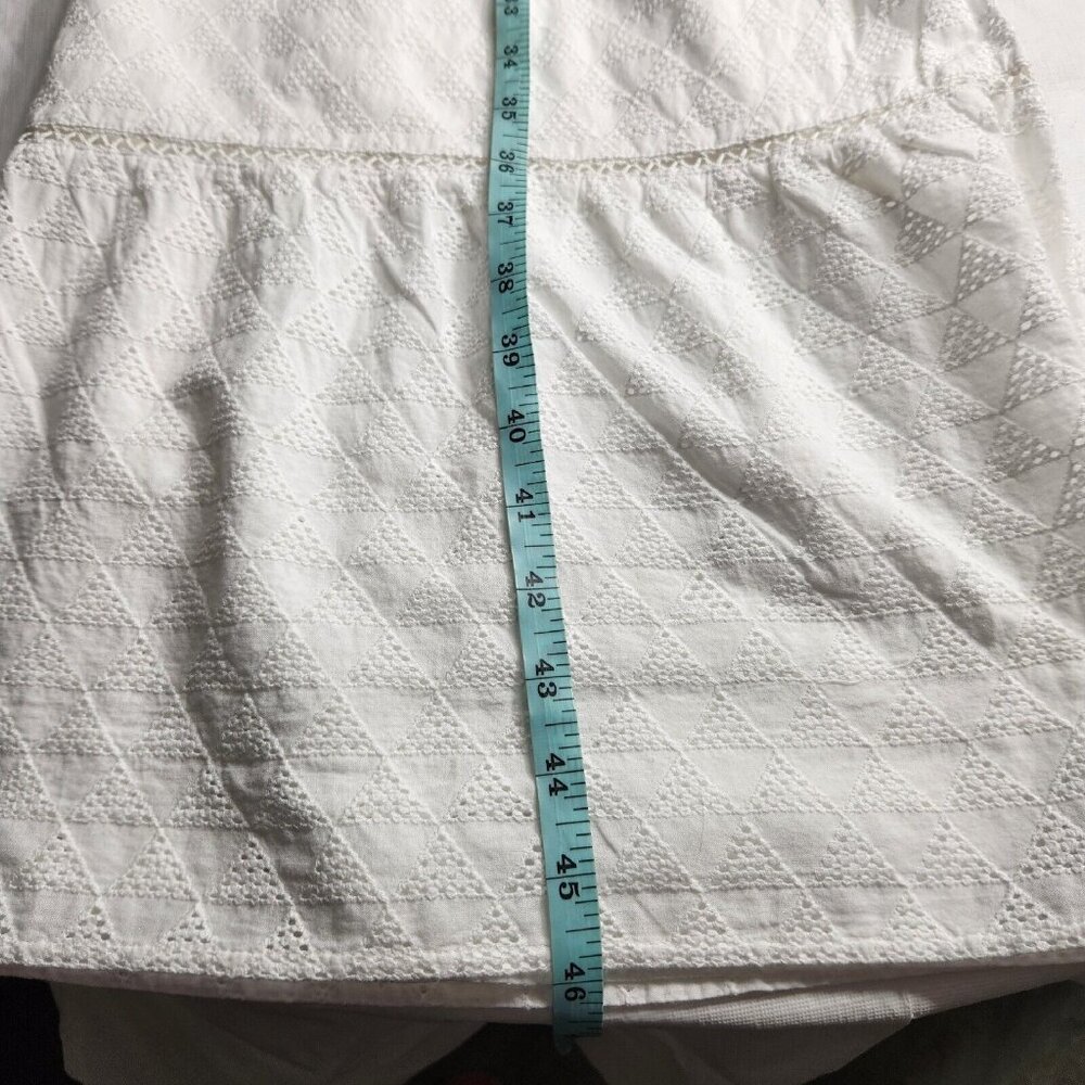 Tommy Bahama Womens Size XS Sleeveless White Eyelet Ruffle Midi Dress NWT --20 - Picture 8 of 12